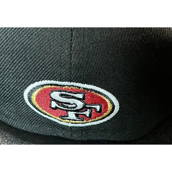 New Era SF 49ers Embroidered Sideline 59fifty Fitted CAP/Hat - Size 7 1/8 NEW - Picture 7 of 8